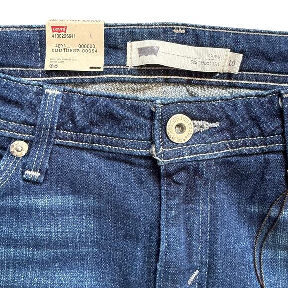 Levis Womens 529 Curvy Bootcut Jeans Medium Wash Denim Size 10 - Picture 3 of 11